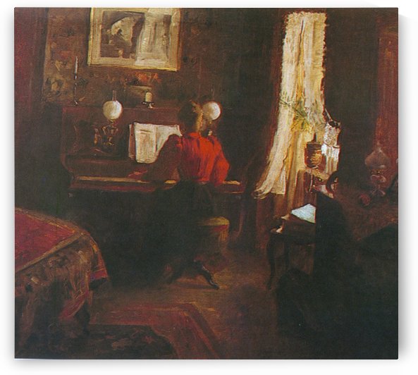The Interior by Jakub Schikaneder