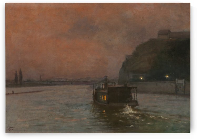 Pod vysehradskou skalou by Jakub Schikaneder