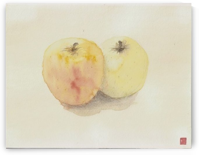 2 yellow apples by Peter McGill
