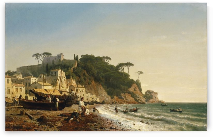 Porto Venere by Andreas Achenbach