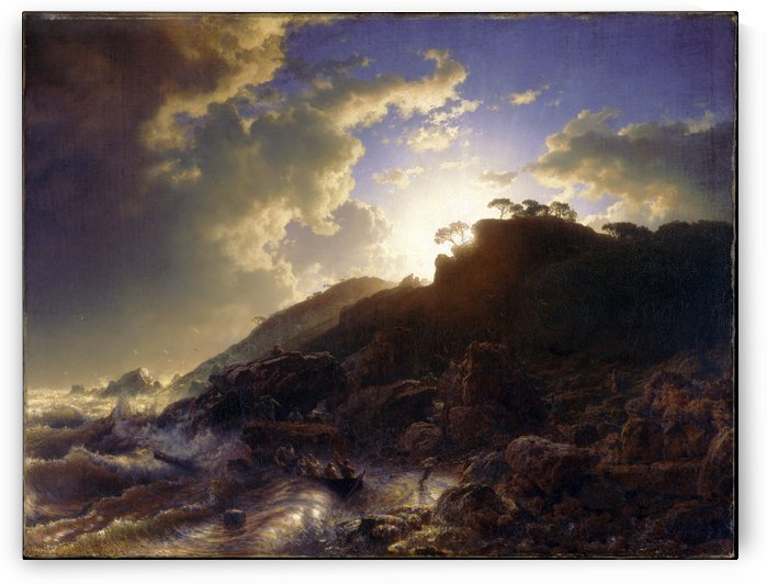 Sunset after a Storm by Andreas Achenbach