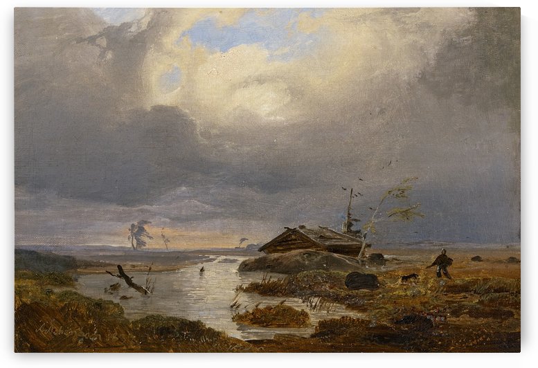 Skandinavische Landschaft by Andreas Achenbach