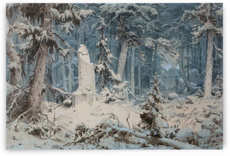Snowy Forest by Andreas Achenbach