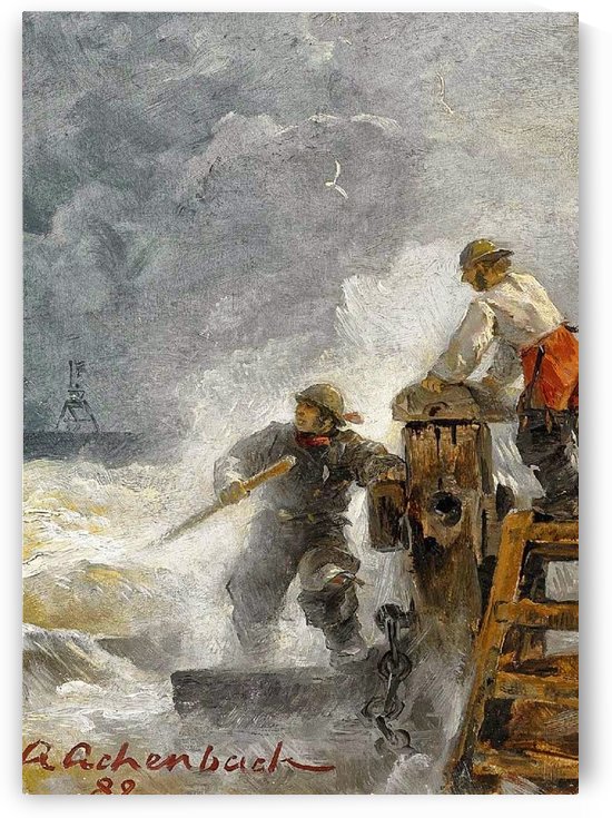Stormy North Sea by Andreas Achenbach
