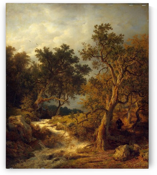 Landscape with a Stream by Andreas Achenbach