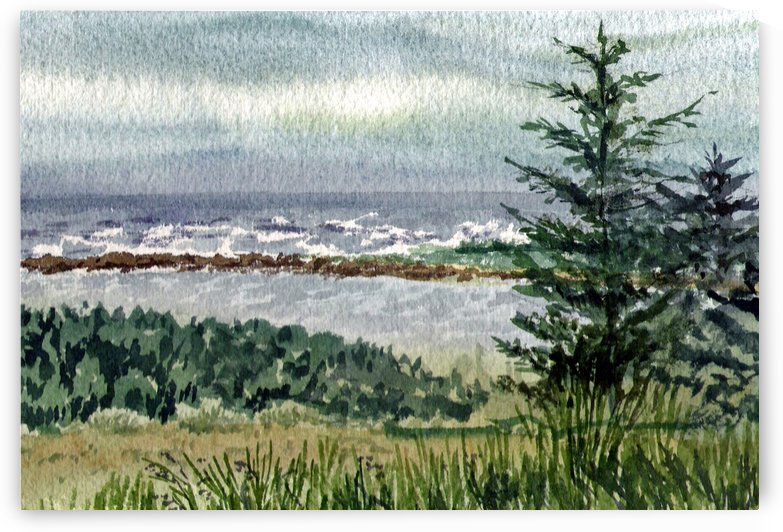 Pacific Ocean Shore by Irina Sztukowski