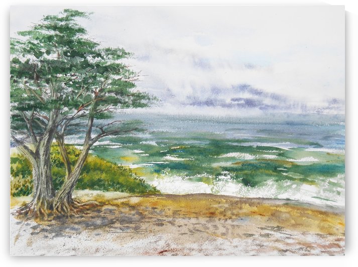 Stormy Morning At The Ocean Shore by Irina Sztukowski