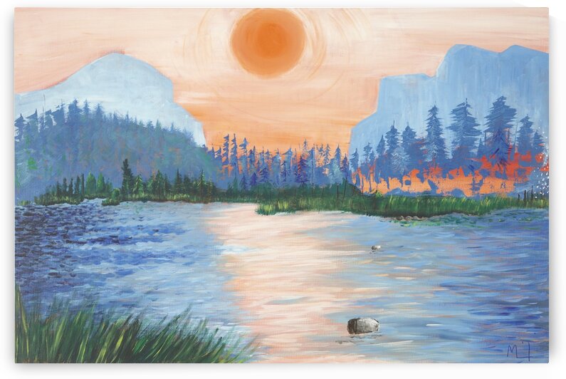 Colorado Mountains  River. by Martine Harris