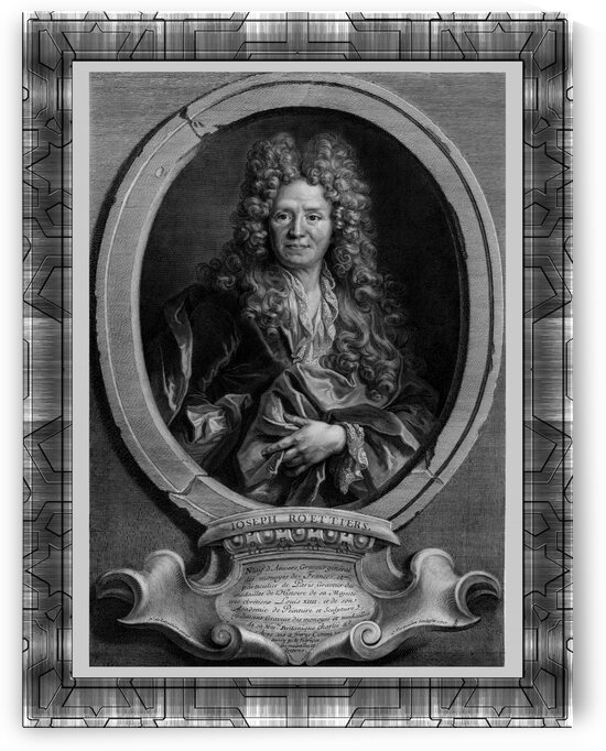 Joseph Roettiers by French Engraver Cornelis Vermeulen Fine Art Old Masters Reproduction by xzendor7