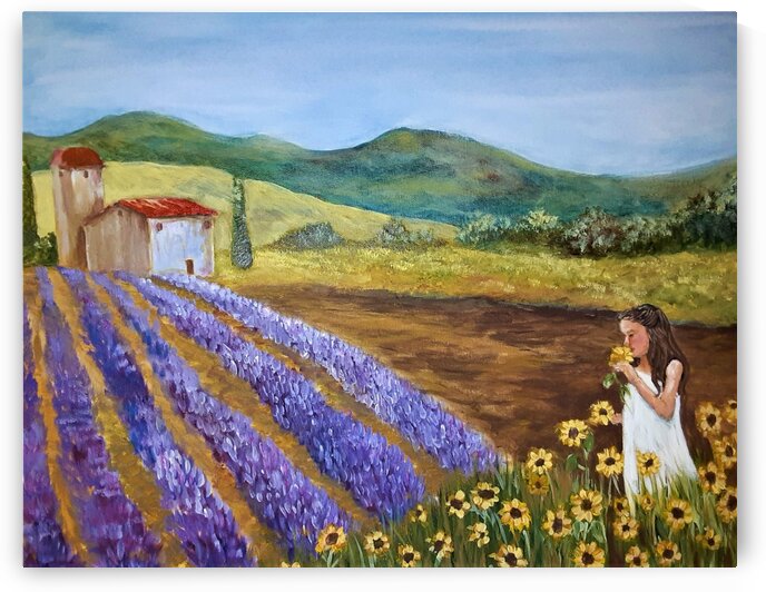 Lavender & Sunflowers by Debbie L Fleck