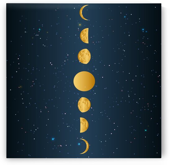 Golden Moon Phase  by rizu_designs