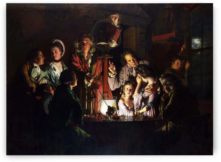 Joseph Wright of Derby:  An Experiment on a Bird in the Air Pump HD 300ppi by Stock Photography