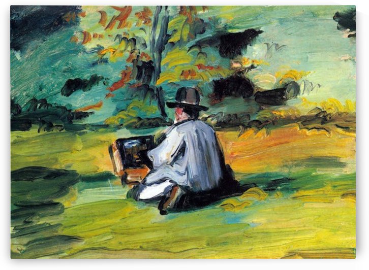 Painter at Work by Cezanne