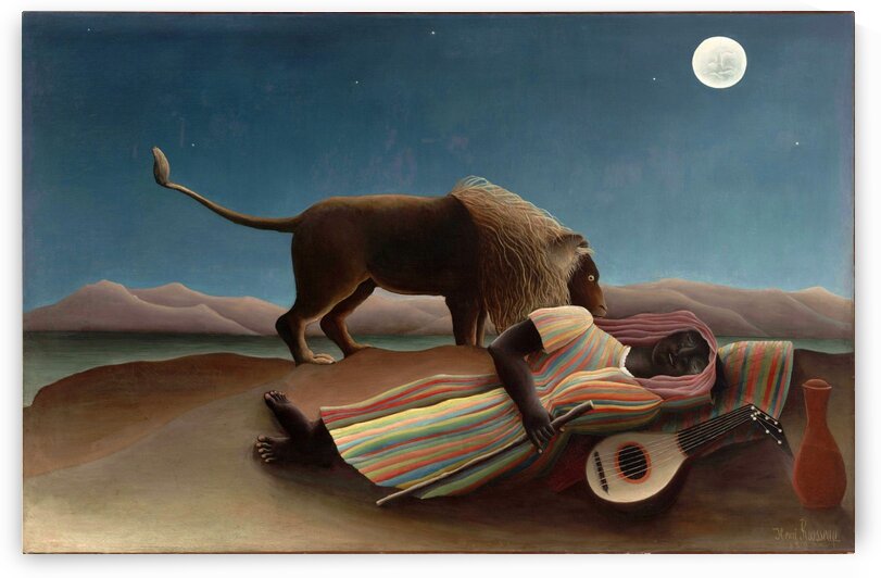 Henri Rousseau: The Sleeping Gypsy HD 300ppi by Stock Photography