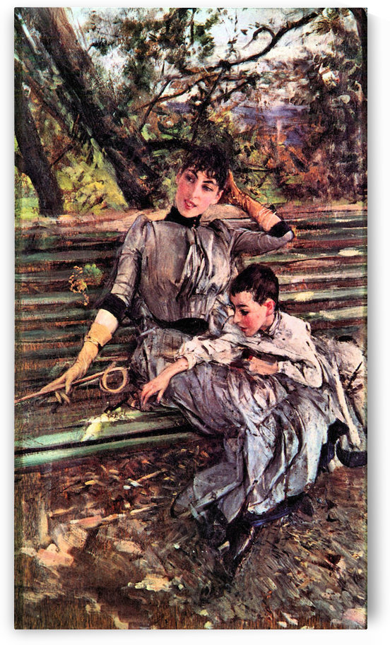In the garden by Giovanni Boldini