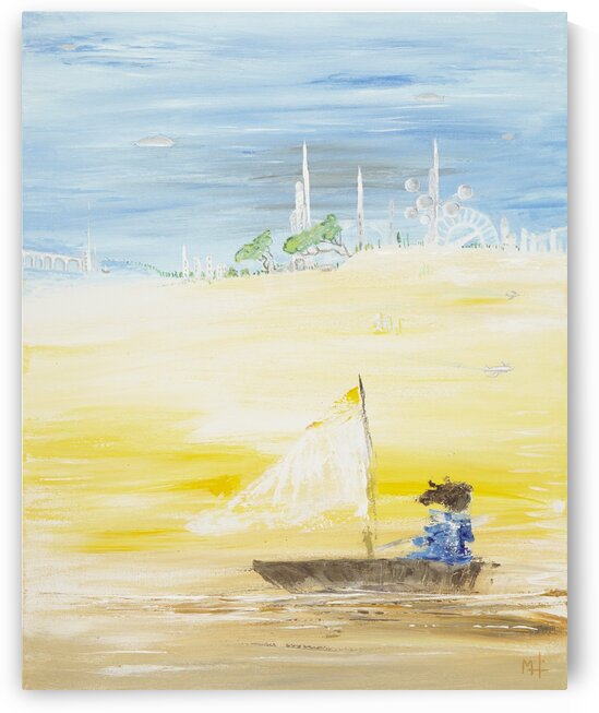 Sailing in the desert. by Martine Harris