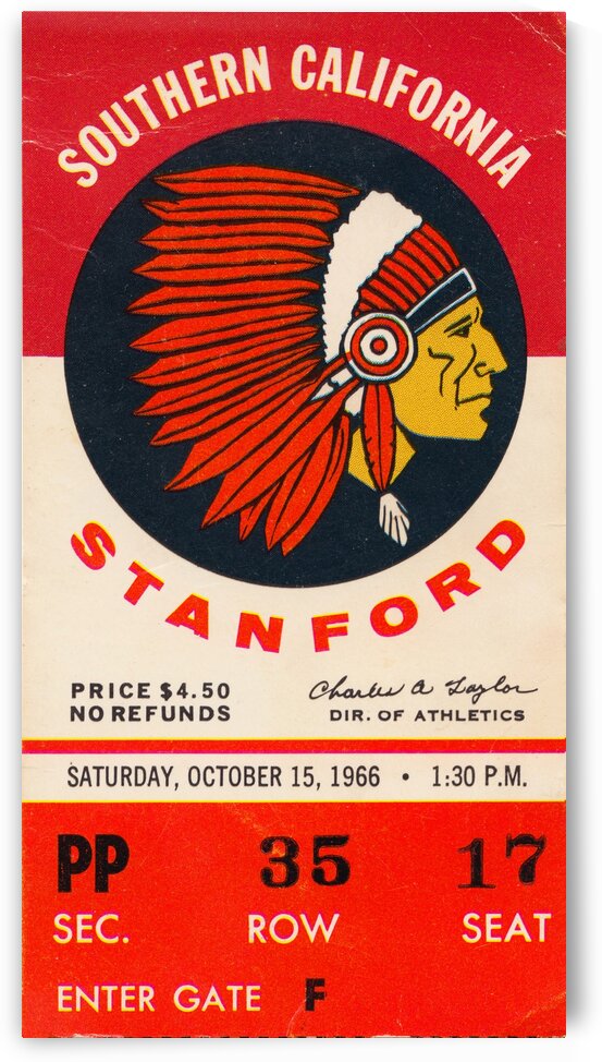 1966 USC vs. Stanford by Row One Brand