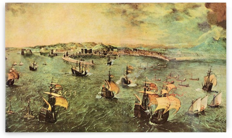 Port of Naples by Pieter Bruegel