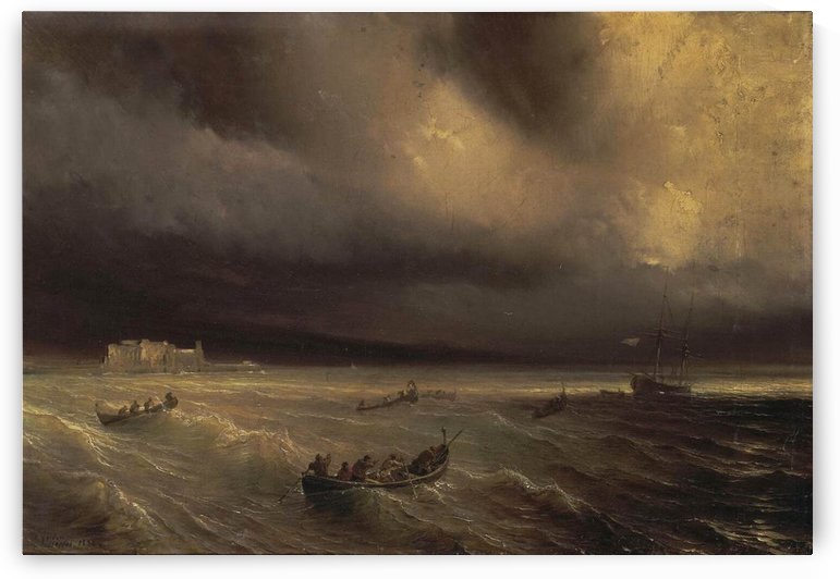 Storm in the Sea by Jean Antoine Theodore de Gudin