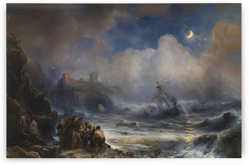 The Sinking of a Vessel of the Spanish Armada on the Coast by Jean Antoine Theodore de Gudin