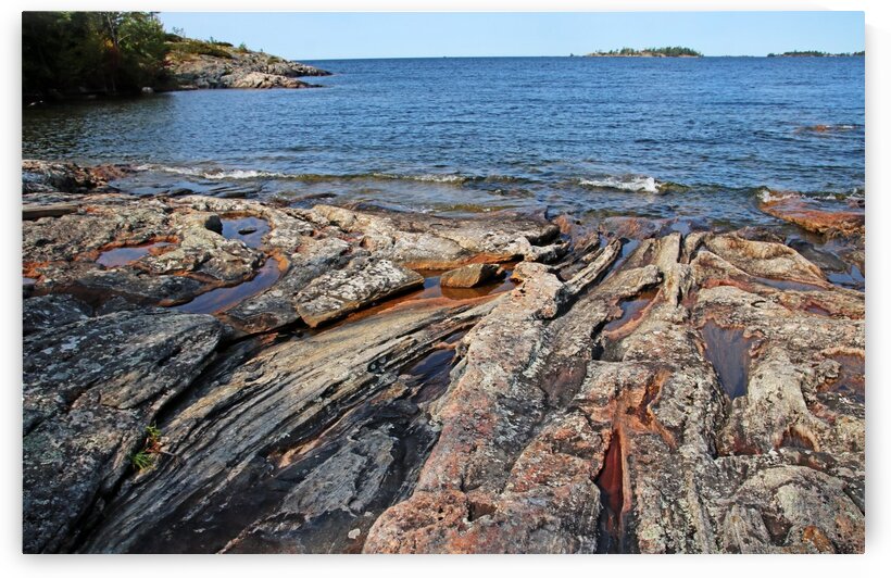 The Rock Of Wreck Island III by Deb Oppermann