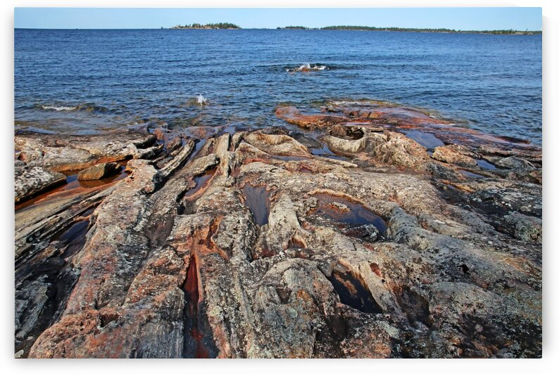 The Rock Of Wreck Island IV by Deb Oppermann