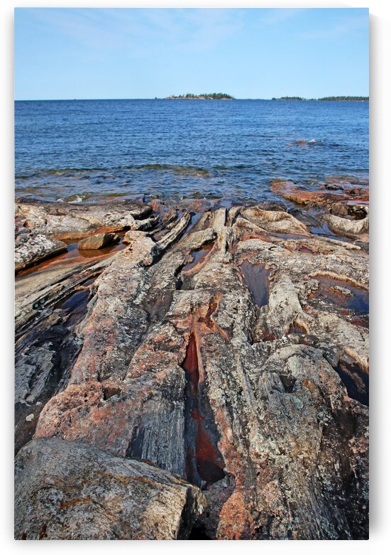 The Rock Of Wreck Island V by Deb Oppermann