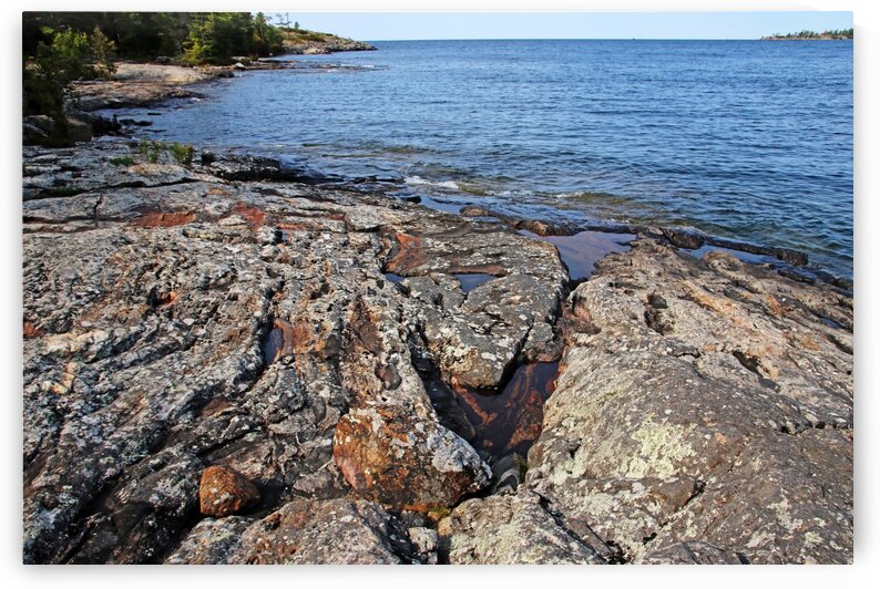 The Rock Of Wreck Island X by Deb Oppermann
