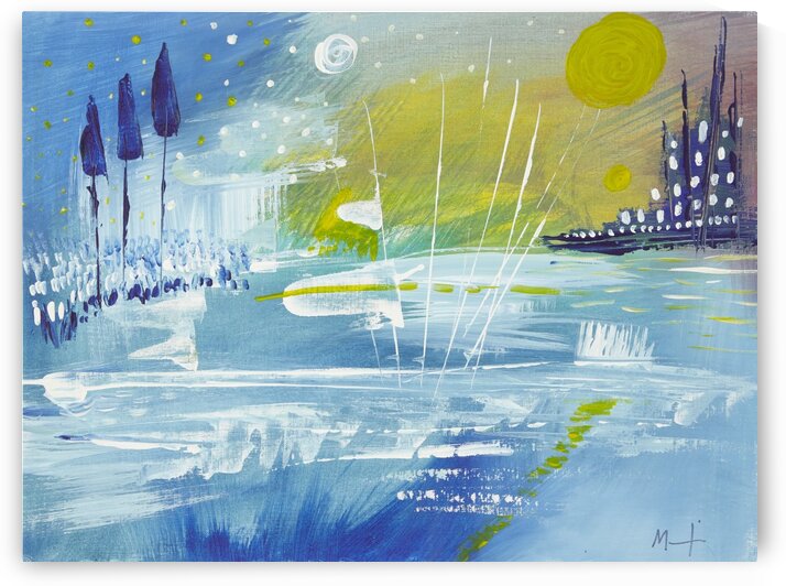 BLUE Landscape. by Martine Harris