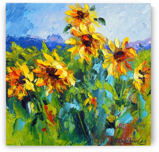Sunflowers and wind  by Olha Darchuk 