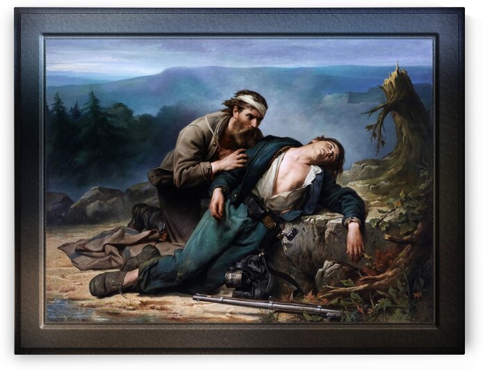 Recognition North and South by Constant Mayer Classical Fine Art Old Masters Reproduction by xzendor7