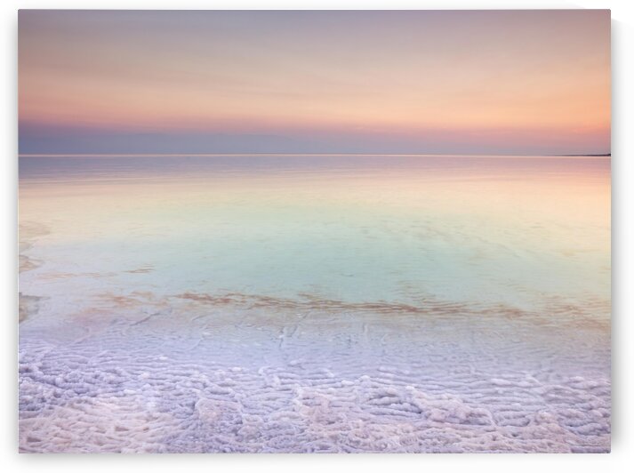 Dead sea shore at dusk, Israel by Assaf Frank
