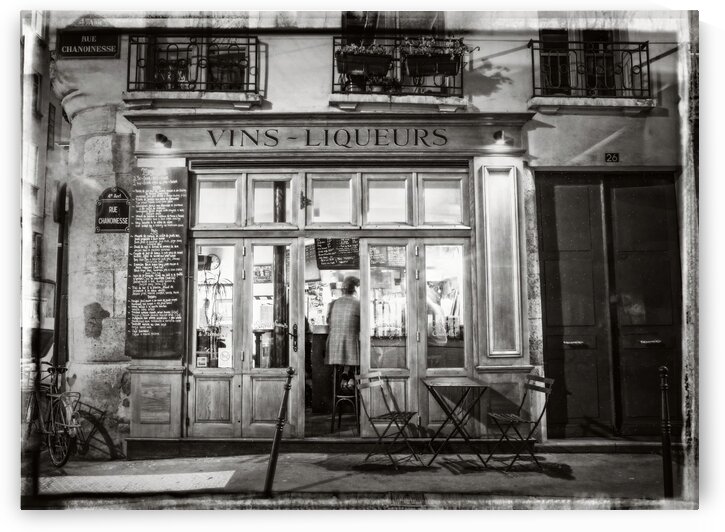 Cafe on street of Montmartre, Paris by Assaf Frank