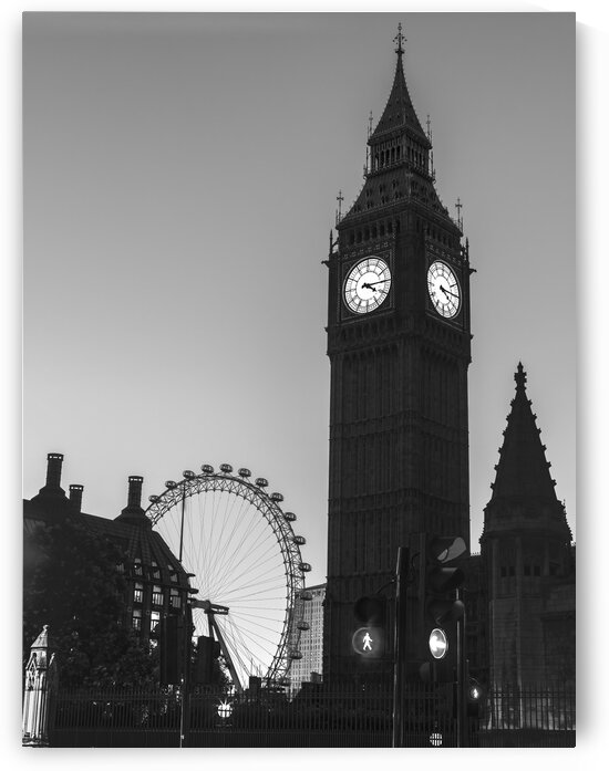 View of Big Ben from street, London, UK by Assaf Frank