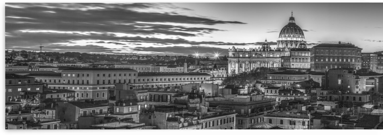Vatican city with St. Peters Basilica, Rome, Italy by Assaf Frank