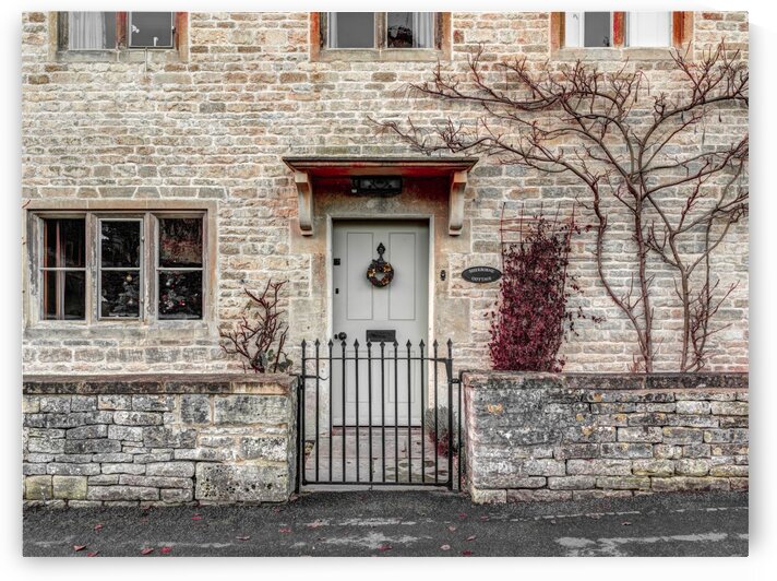 Front door of old cottage in Bibury,  Cotswold, UK by Assaf Frank