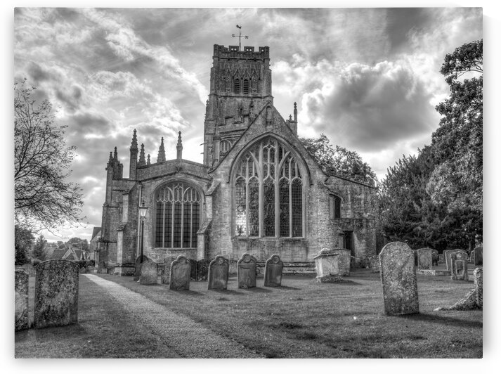 Old church in Northleach town, Cotswolds, UK by Assaf Frank