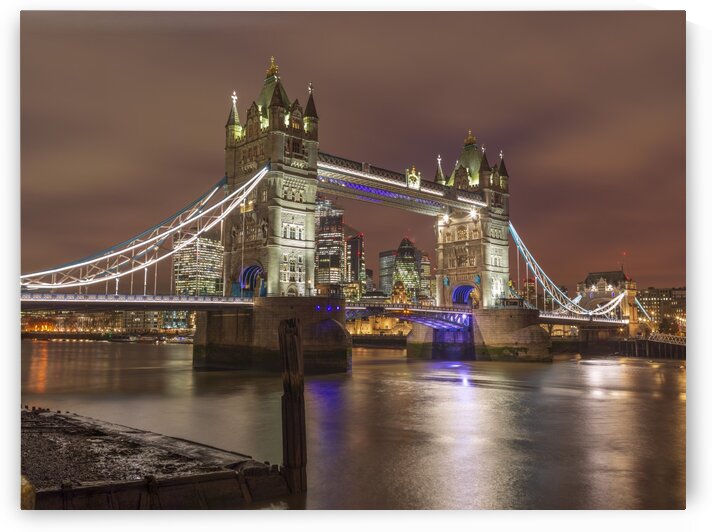 Tower bridge at night, London by Assaf Frank