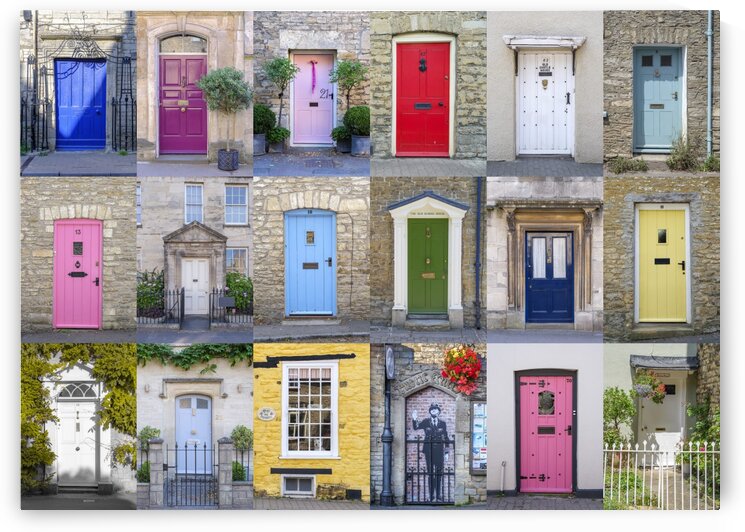 Collage of old doors, Cotswold, UK by Assaf Frank