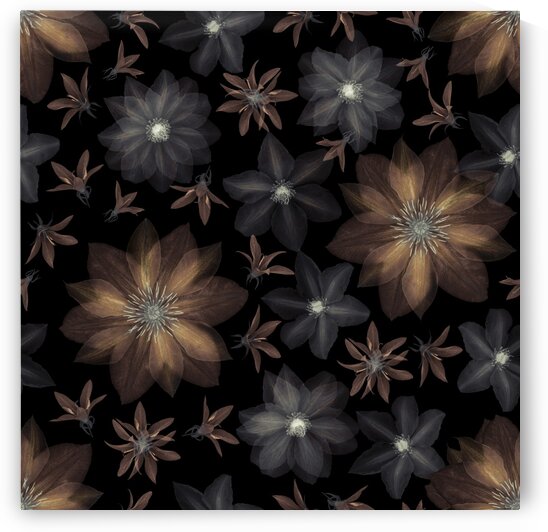 Clematis flowers surface patterns design by Assaf Frank