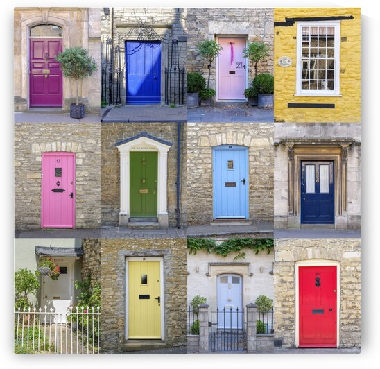 Collage of old doors, Cotswold, UK by Assaf Frank