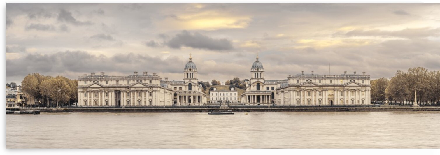 Royal Naval College at Greenwich with a view from the River Thames by Assaf Frank