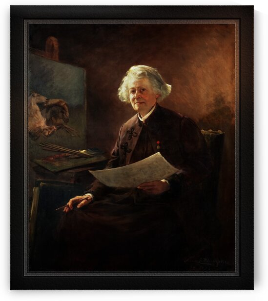 Portrait of Rosa Bonheur by Anna Elizabeth Klumpke Classical Fine Art Reproduction by xzendor7