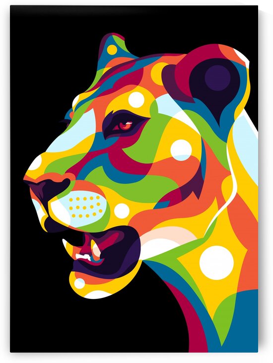 The Wild Lion by wpaprint