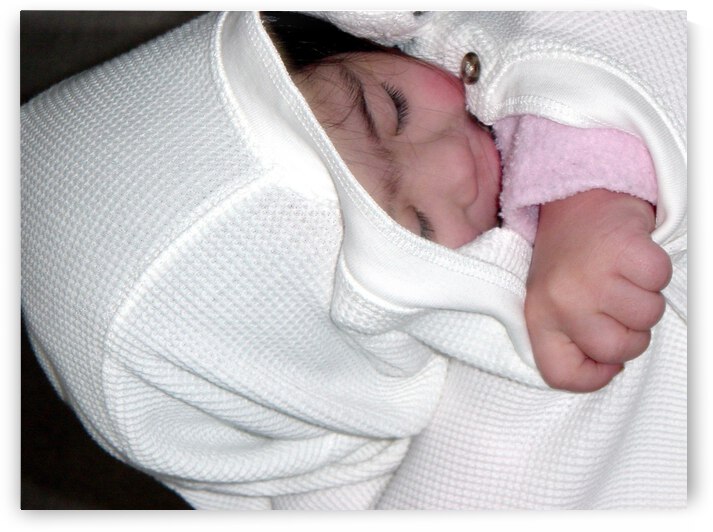 Baby All Tucked In For Sleep - Portrait of a Child by 360 Studios