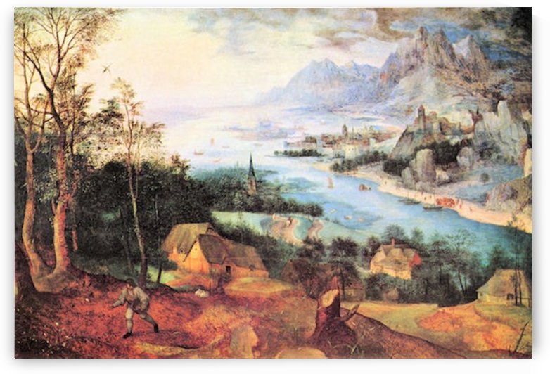 River Landscape with a sower by Pieter Bruegel