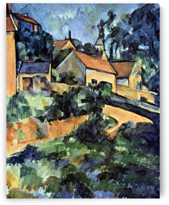 Road curve in Montgeroult by Cezanne