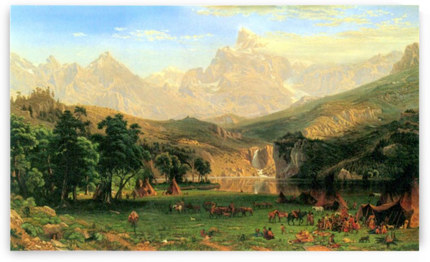 Rocky Montains at Lander s Peak by Bierstadt
