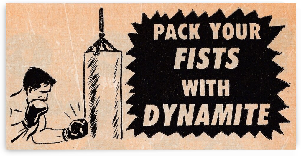 1957 boxing art  by Row One Brand