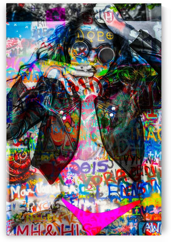 LA FEMME A LA VESTE DE CUIR  by FANNY artiste peintre